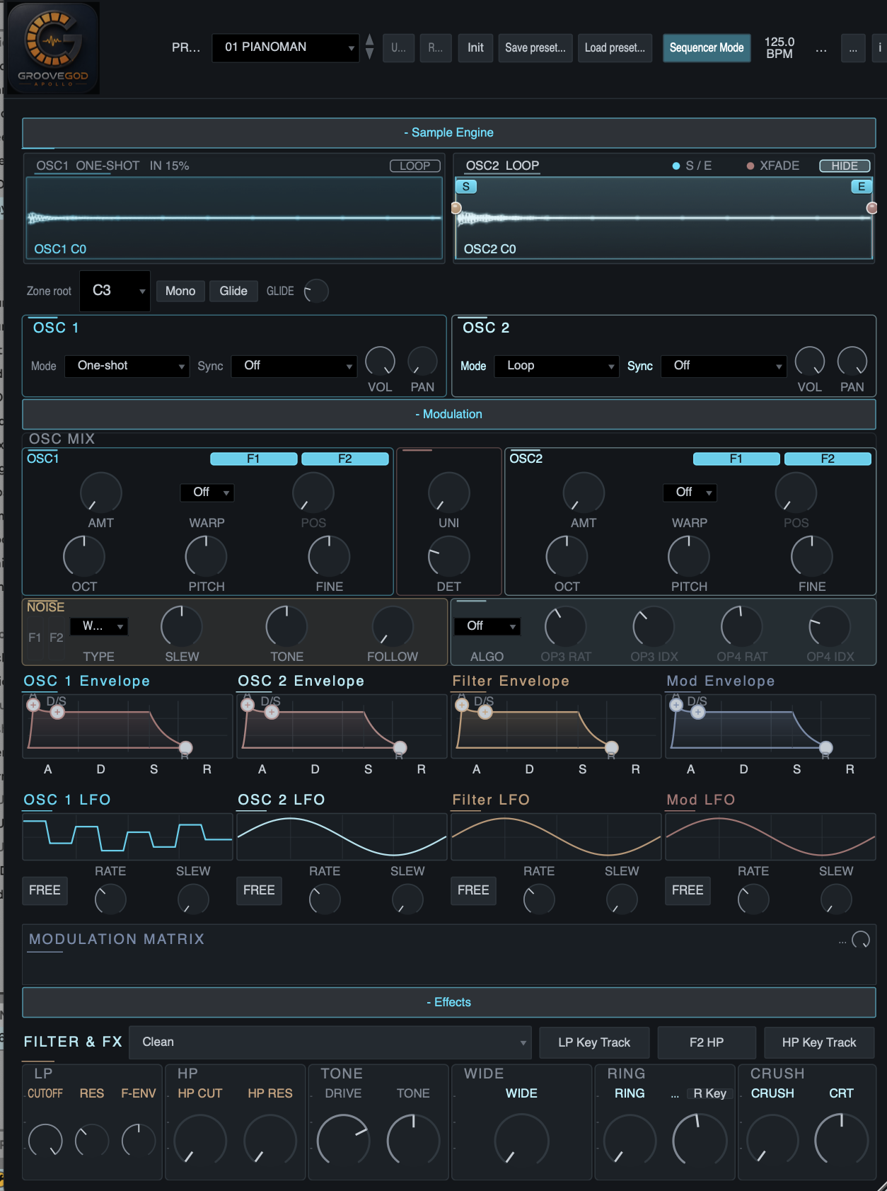 GrooveGod Apollo plugin interface